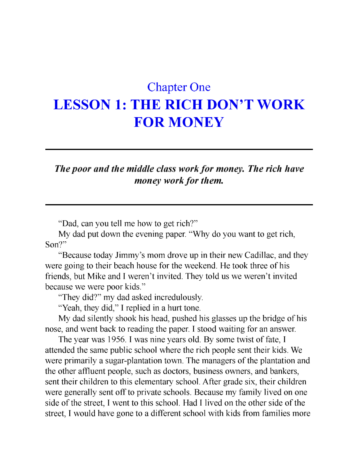 Rich Dad Poor Dad - Robert T. Kiyosaki